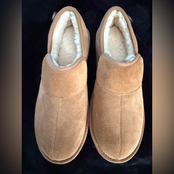 Ugg Men’s Leisure Outdoor Suede UGGplush Slipper Brown Sz 12 $89 - Picture 2 of 8
